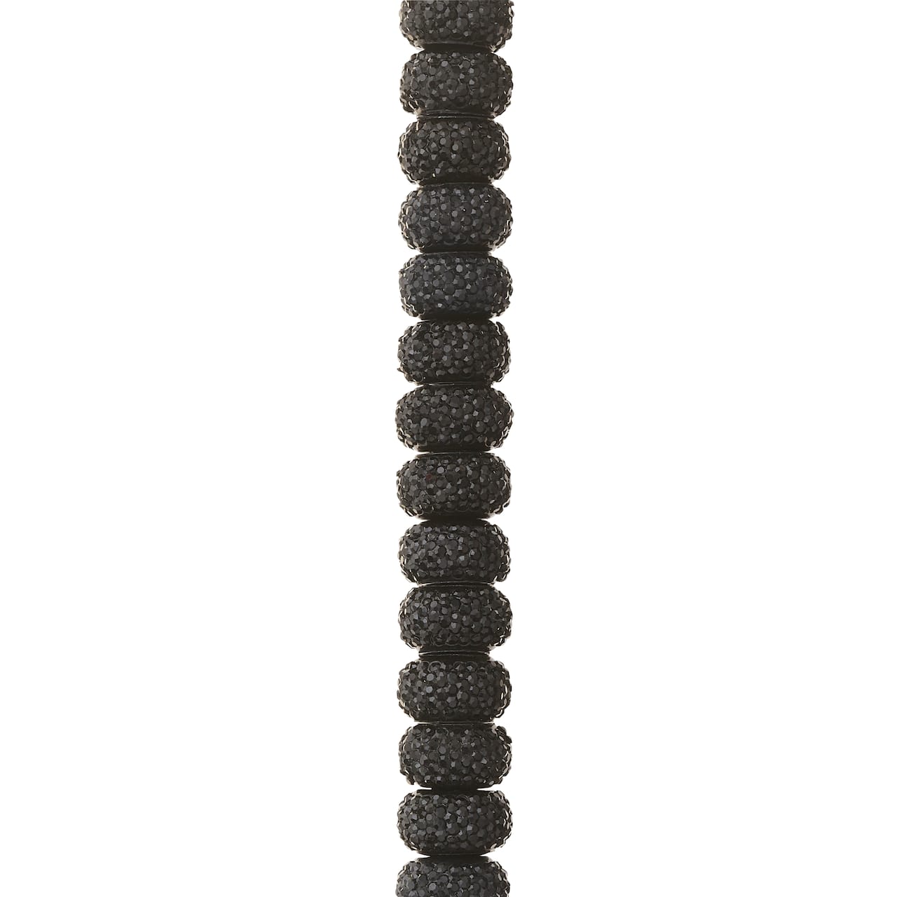 12 Packs: 30 ct. (360 total) Black Resin Rondelle Beads, 10mm by Bead Landing™